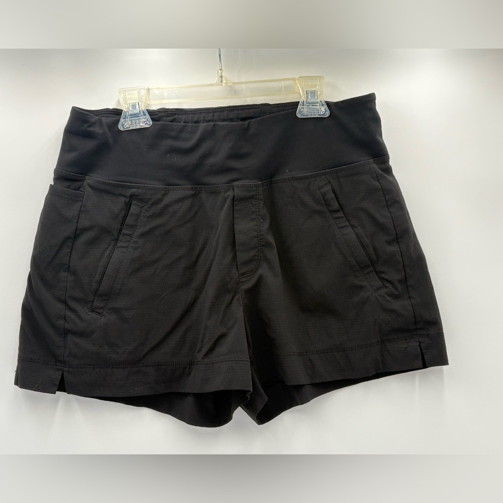 Athleta Trekkie North Shorts Womens 6 Black Hiking Travel Utility Lightweight - Picture 4 of 16